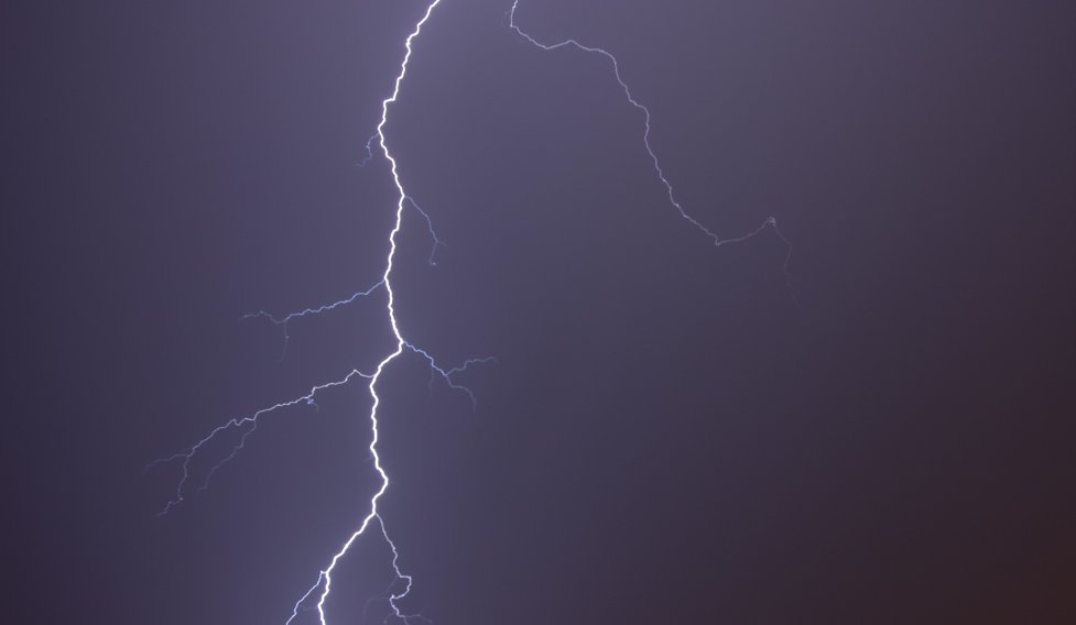 Lyn på himmelen.