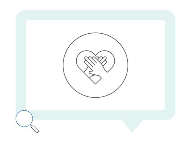 icon of two hands crossed over a heart