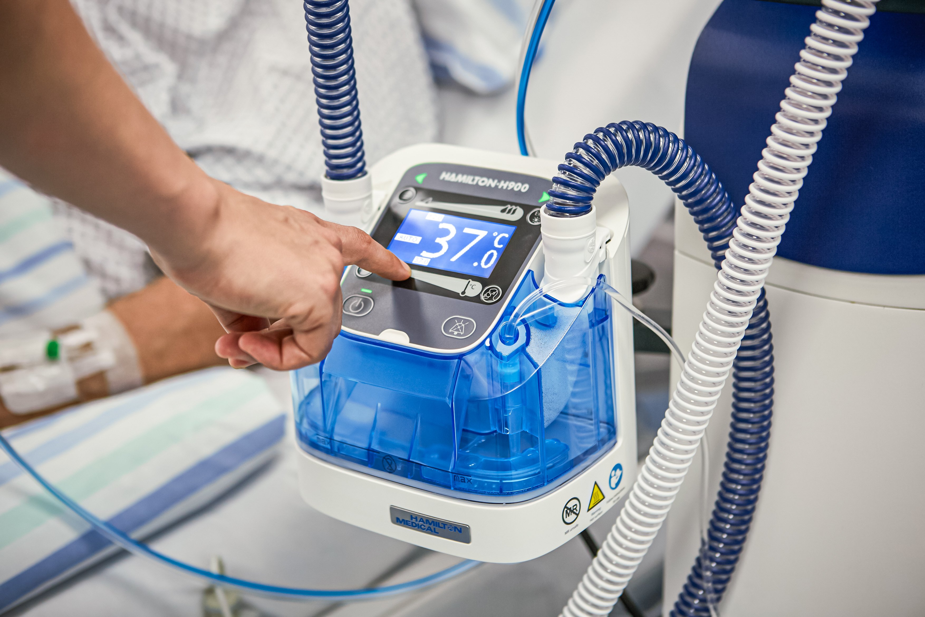 HAMILTON-H900; Festlegen der Temperatur am Kammerausgang