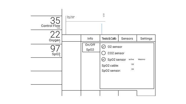 Ventilator settings for HFNC and SpO2 monitoring on Hamilton Medical ventilators 2