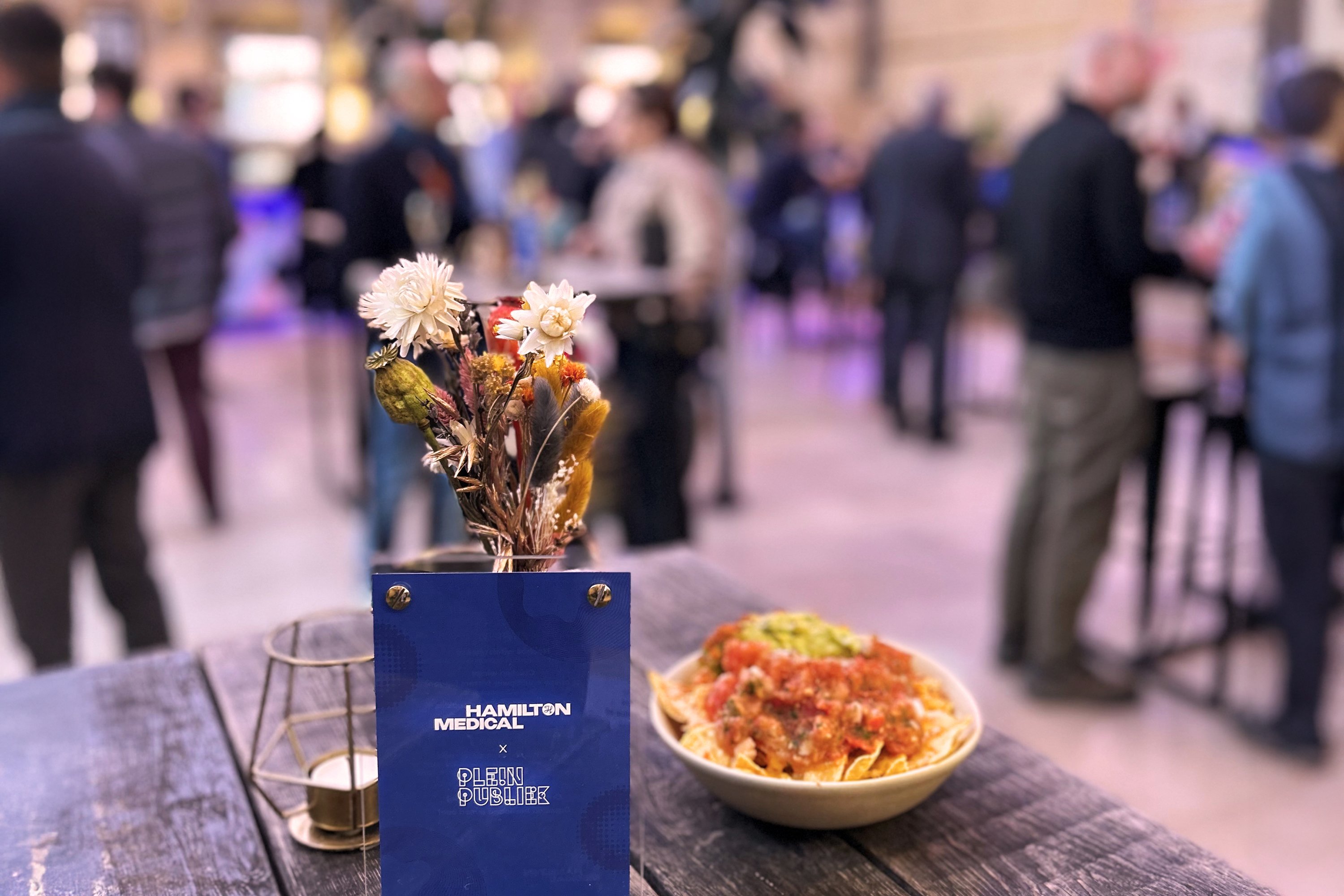 People standing at an event