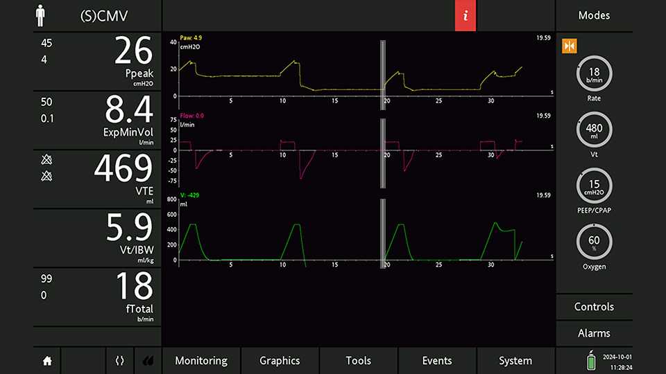 Screenshot showing cursor correctly positioned and corresponding values
