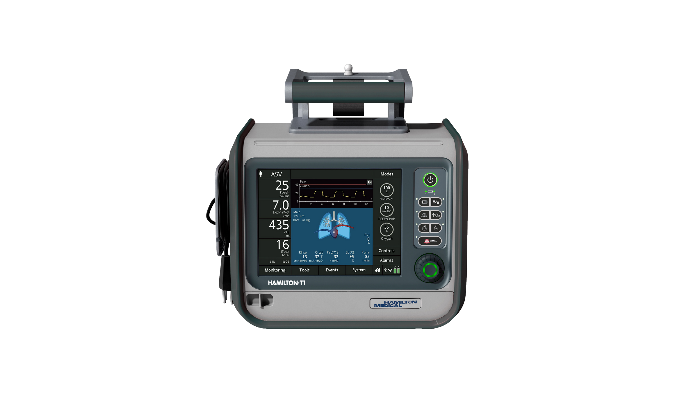 HAMILTON-T1 - Transport ventilation for armed forces | Hamilton Medical