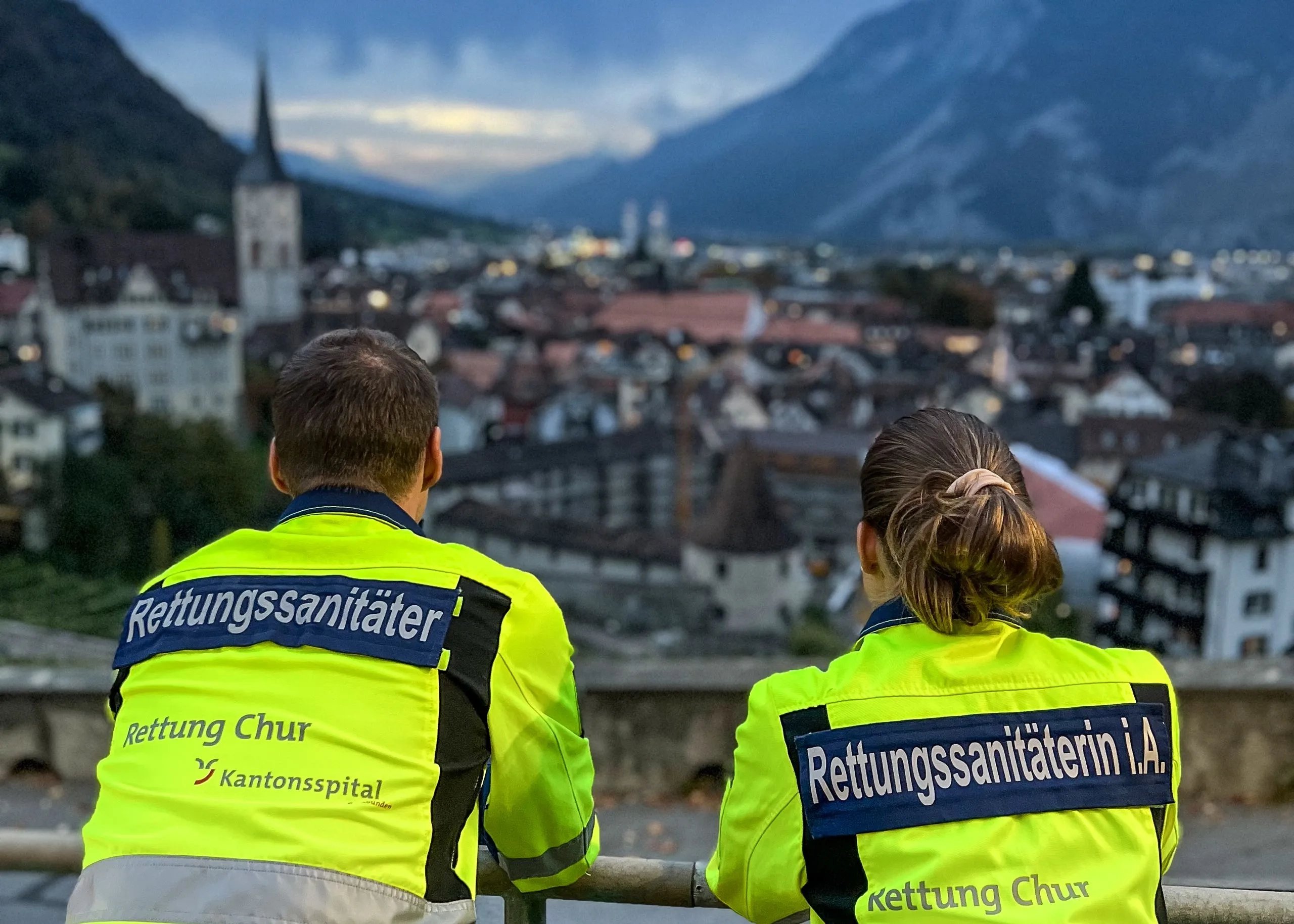 Bild von Rettungssanitätern in Chur