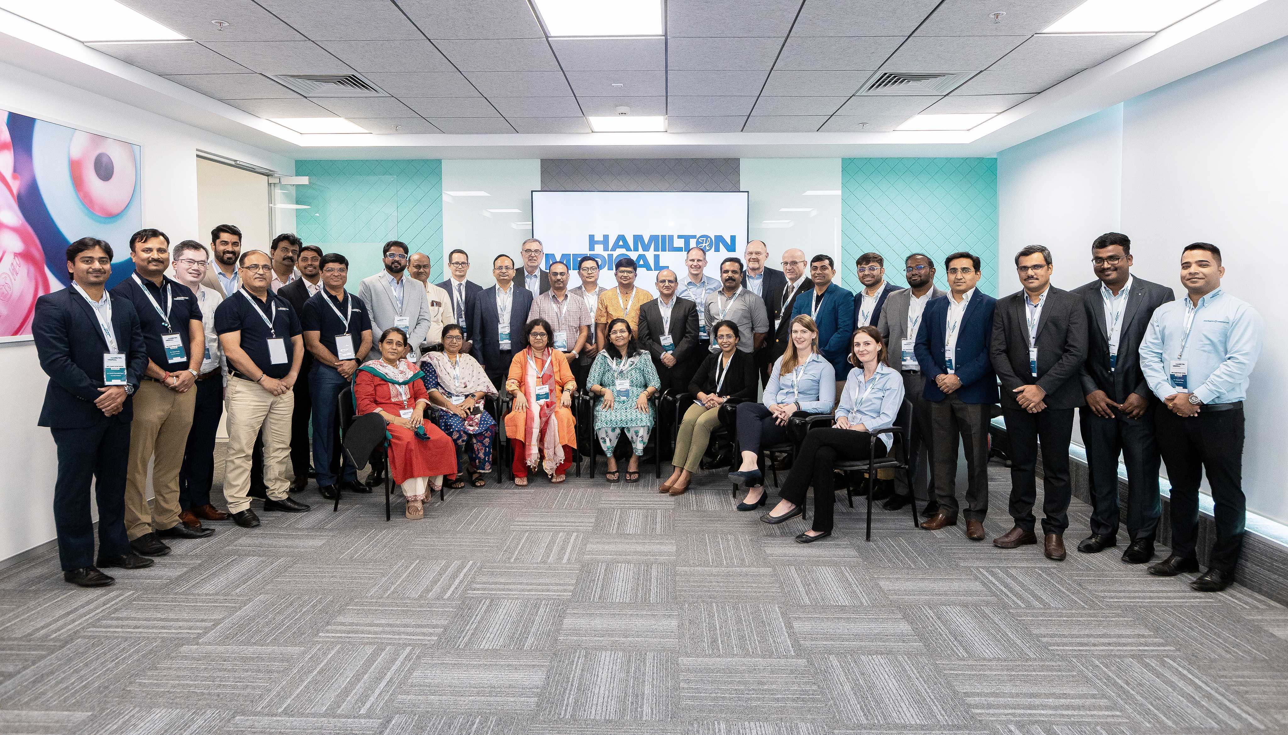 Hamilton Medical India team in their new office