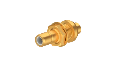 COAXIAL CONNECTOR, SMB, 50 Ohm, Straight bulkhead cable jack (female)
