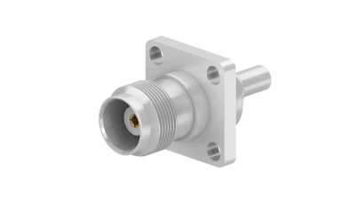 COAXIAL CONNECTOR, TNC, 50 Ohm, Straight panel cable jack (female), flange mount