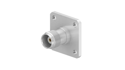 COAXIAL CONNECTOR, TNC, 50 Ohm, Straight panel receptacle, jack (female), flange mount
