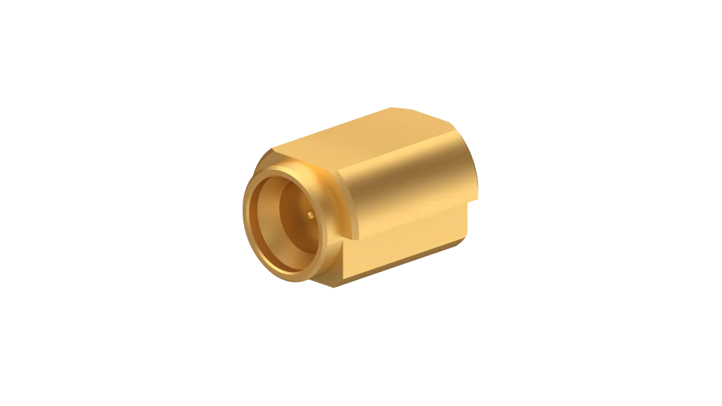 COAXIAL CONNECTOR, SMPM, 50 Ohm, Edge mount PCB plug (male), smooth bore