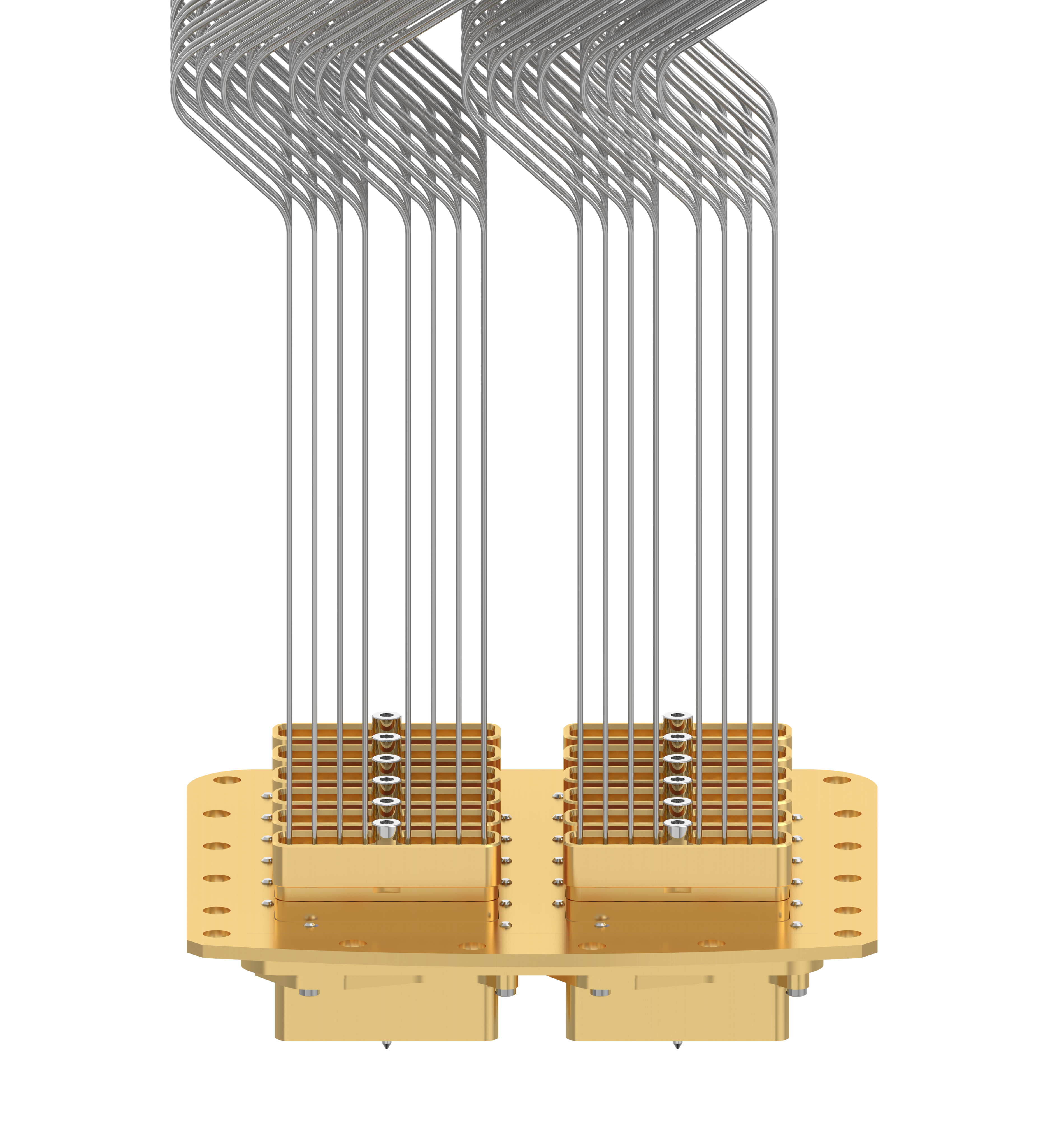 HS RF MXP cryo attenuator block Coaxial connectors 3
