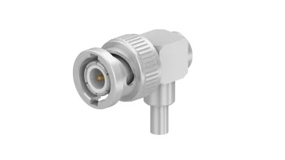 COAXIAL CONNECTOR, BNC, 50 Ohm, Right angle cable plug (male)