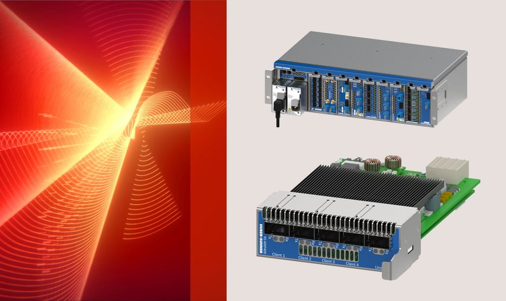 Image of CUBO system hardware modules with optical network components
