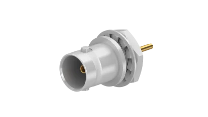 COAXIAL CONNECTOR, BNC, 75 Ohm, Straight bulkhead receptacle, jack (female)