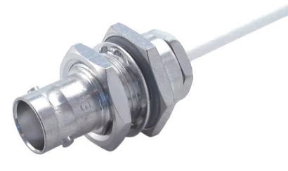 COAXIAL CONNECTOR, BNC, 50 Ohm, Straight bulkhead cable jack (female)