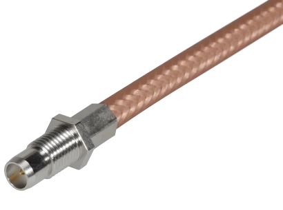 COAXIAL CONNECTOR, BMA, 50 Ohm, Straight bulkhead cable plug (male)