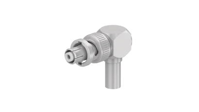 COAXIAL CONNECTOR, SHV, 50 Ohm, Right angle cable plug (male)