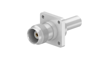 COAXIAL CONNECTOR, TNC, 50 Ohm, Straight panel cable jack (female), flange mount
