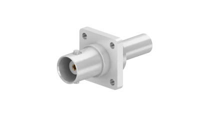 COAXIAL CONNECTOR, BNC, 50 Ohm, Straight panel cable jack (female), flange mount