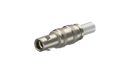 COAXIAL CONNECTOR, QLA-01, 50 Ohm, Straight cable plug (male)