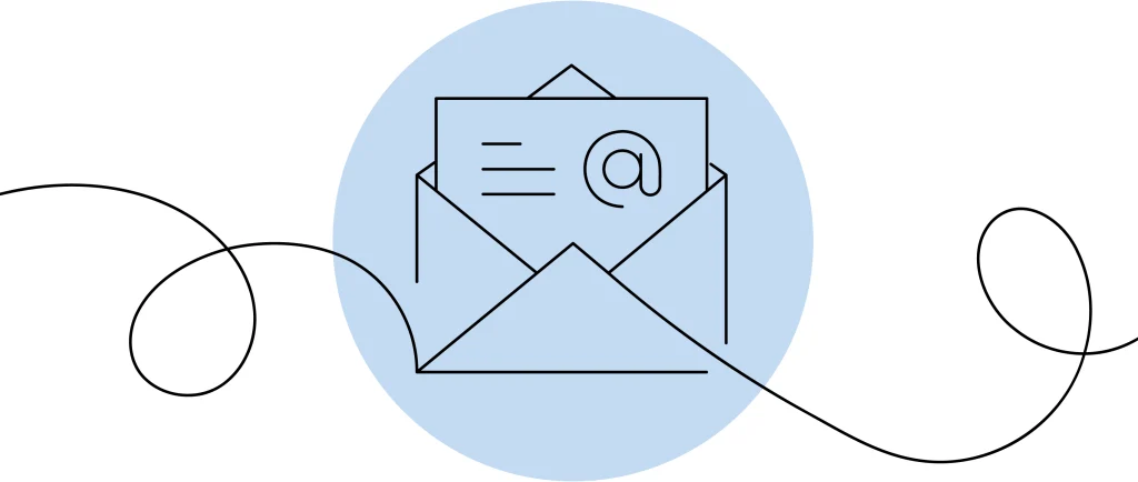 Continuous line drawing of newsletter icon Continuous line drawing of newsletter icon