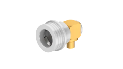 COAXIAL CONNECTOR, QN, 50 Ohm, Right angle cable plug (male)
