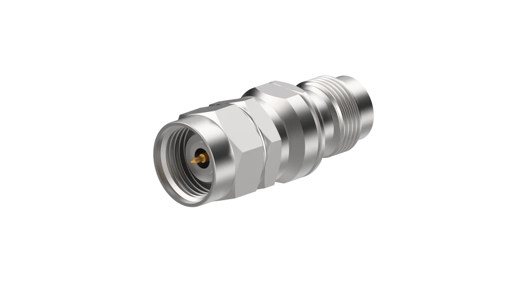 COAXIAL ADAPTER, PC 1.85, 50 Ohm, plug / jack (male / female)