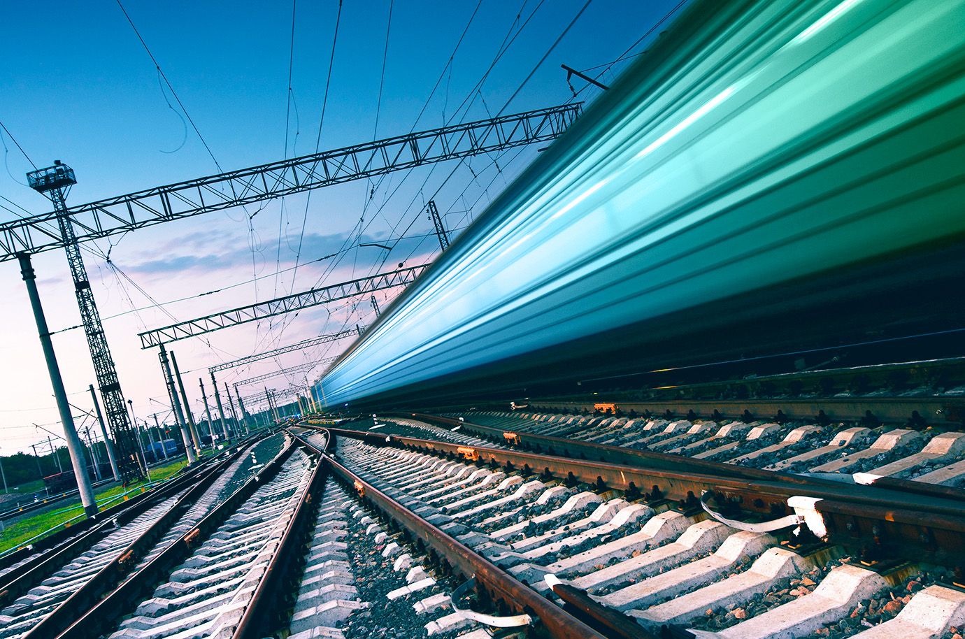 Train moving fast