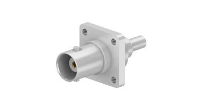 COAXIAL CONNECTOR, BNC, 50 Ohm, Straight panel cable jack (female), flange mount