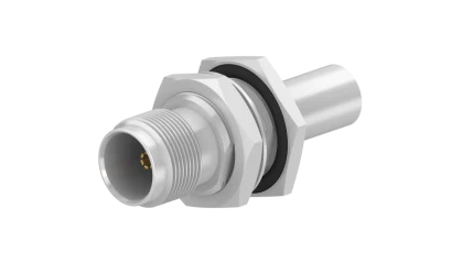 COAXIAL CONNECTOR, TNC, 75 Ohm, Straight bulkhead cable jack (female)