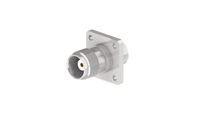 COAXIAL CONNECTOR, TNC, 50 Ohm, Straight panel cable jack (female), flange mount