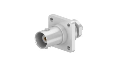 COAXIAL CONNECTOR, BNC, 50 Ohm, Straight panel cable jack (female), flange mount
