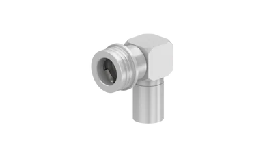 COAXIAL CONNECTOR, QN, 50 Ohm, Right angle cable plug (male)