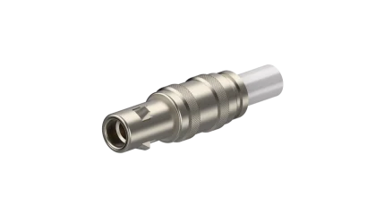 COAXIAL CONNECTOR, QLA-01, 50 Ohm, Straight cable plug (male)