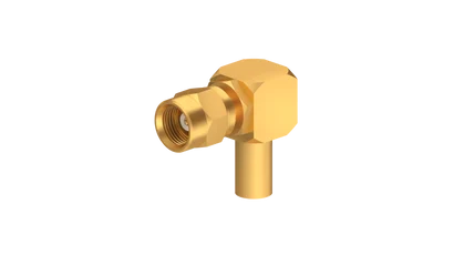 COAXIAL CONNECTOR, SMC, 50 Ohm, Right angle cable plug (male)