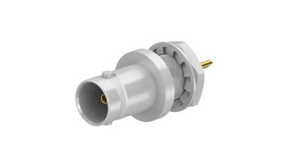 COAXIAL CONNECTOR, BNC, 75 Ohm, Straight bulkhead receptacle, jack (female)