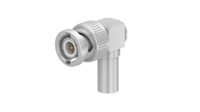 COAXIAL CONNECTOR, BNC, 75 Ohm, Right angle cable plug (male)