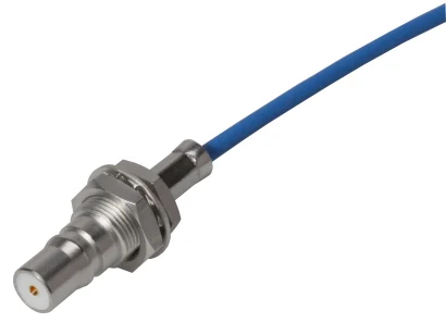 COAXIAL CONNECTOR, QMA, 50 Ohm, Straight bulkhead cable jack (female)