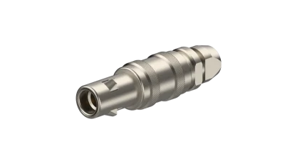COAXIAL CONNECTOR, QLA-01, 50 Ohm, Straight cable plug (male)