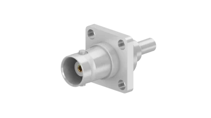 COAXIAL CONNECTOR, BNC, 50 Ohm, Straight panel cable jack (female), flange mount
