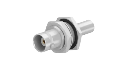 COAXIAL CONNECTOR, BNC, 50 Ohm, Straight bulkhead cable jack (female)