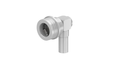 COAXIAL CONNECTOR, QN, 50 Ohm, Right angle cable plug (male)