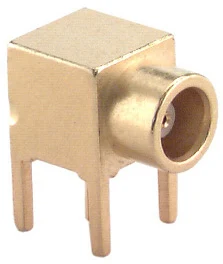 COAXIAL CONNECTOR, MCX, 50 Ohm, Right angle PCB jack (female)