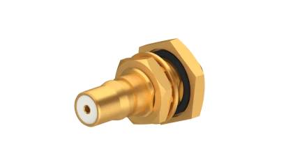 COAXIAL CONNECTOR, QMA, 50 Ohm, Straight bulkhead cable jack (female)