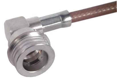 COAXIAL CONNECTOR, QN, 50 Ohm, Right angle cable plug (male)
