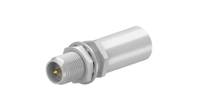 COAXIAL CONNECTOR, SMA-reverse, 50 Ohm, Straight bulkhead cable jack (female)