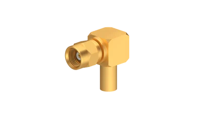 COAXIAL CONNECTOR, SMC, 50 Ohm, Right angle cable plug (male)