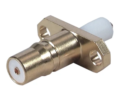 COAXIAL CONNECTOR, QMA, 50 Ohm, Straight panel receptacle, jack (female), flange mount