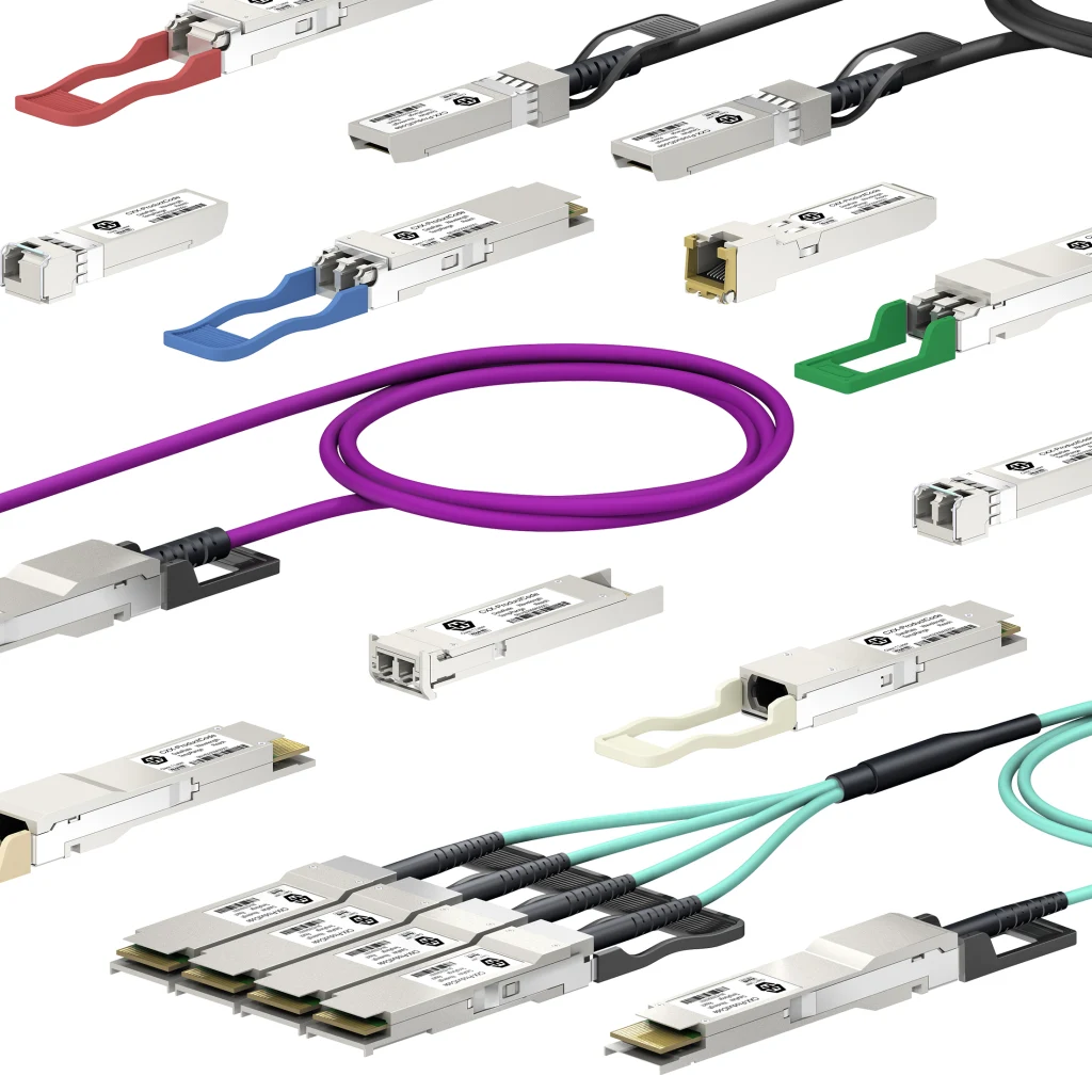 Entdecken Sie unser Angebot an Transceivern und Transceiverkabeln. Transceivers portfolio