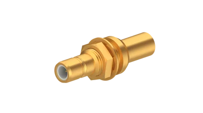 COAXIAL CONNECTOR, SMB, 50 Ohm, Straight bulkhead cable jack (female)
