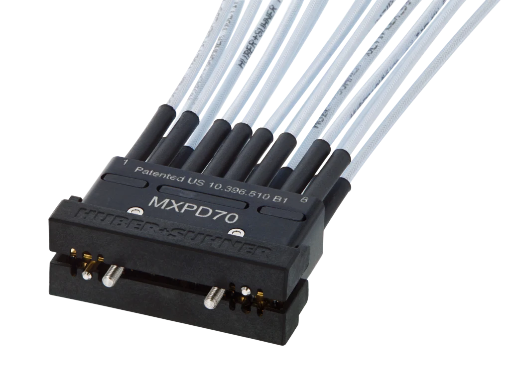Multicoax Straigt jumper, 2x8A MXPD (male) to MXPD (male), 50 Ohm, 70 GHz
